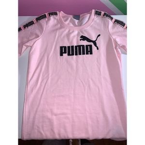 Pink Puma Sweatshirt Dress